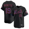 CAdoa NY.Mets #19 Bo Bichette Player Black Alternate Home Limited Stitched Jerseys