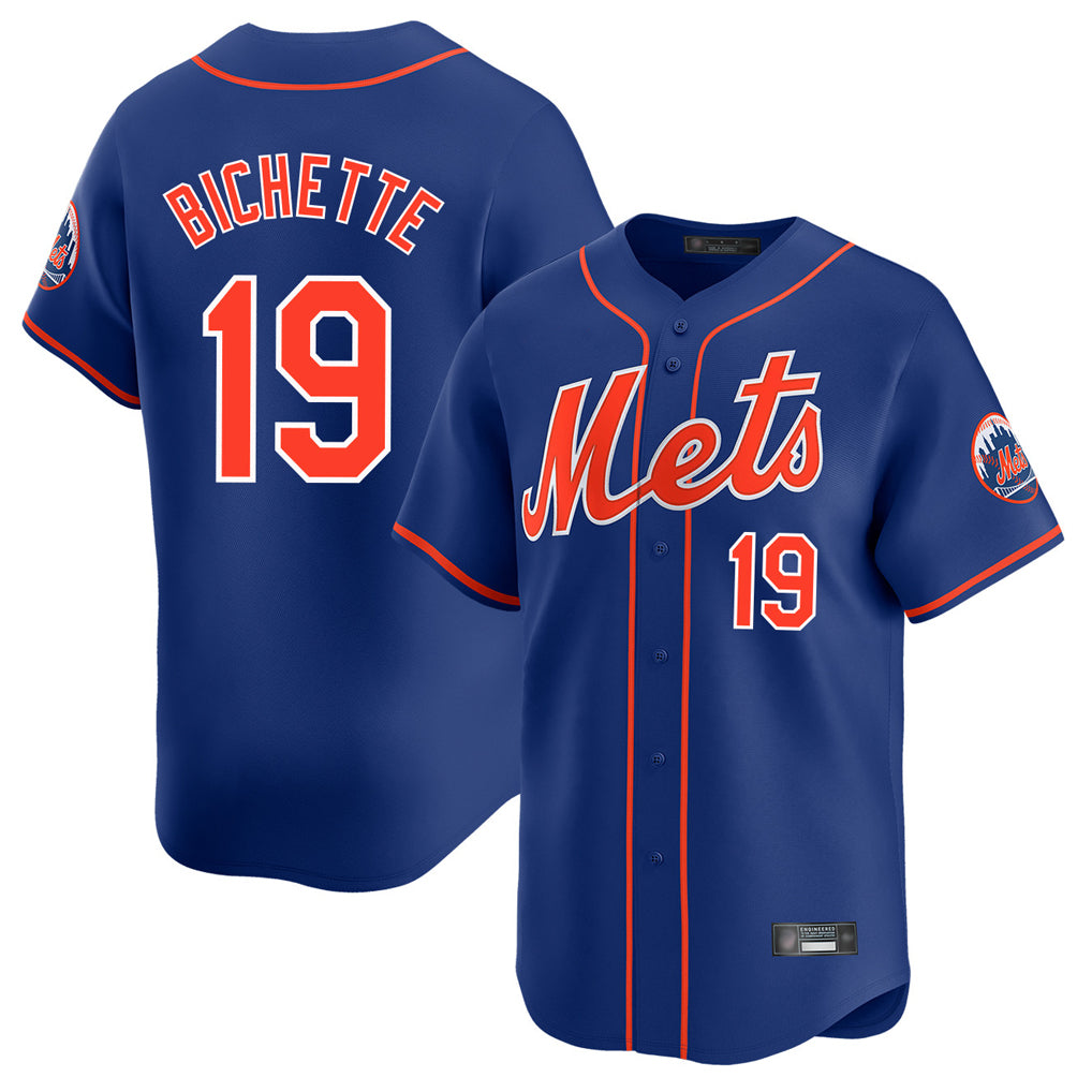 CAdoa NY.Mets #19 Bo Bichette Player Royal Home Limited Stitched Jerseys