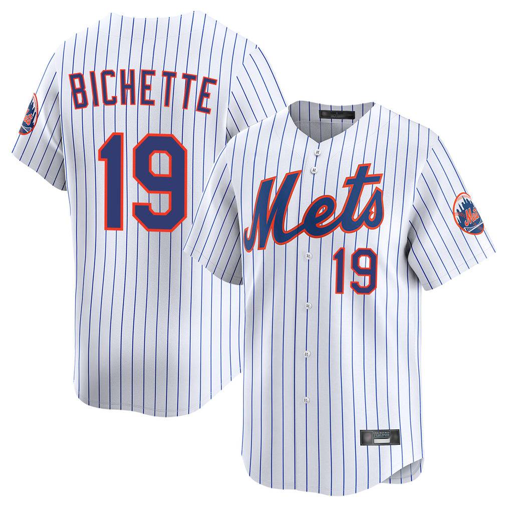 CAdoa NY.Mets #19 Bo Bichette Player White Home Limited Stitched Jerseys