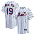 CAdoa NY.Mets #19 Bo Bichette Player White Home Replica Stitched Jerseys