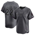 CAdoa NY.Mets #22 Juan Soto Player Gray City Connect Limited Stitched Jerseys