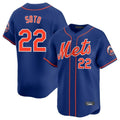 CAdoa NY.Mets #22 Juan Soto Player Royal Home Limited Stitched Jerseys