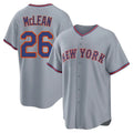 CAdoa NY.Mets #26 Nolan McLean Player Gray Road Home Game Stitched Jerseys