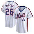 CAdoa NY.Mets #26 Nolan McLean Player White Cooperstown Collection T-shirt Game Stitched Jerseys