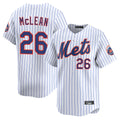 CAdoa NY.Mets #26 Nolan McLean Player White Home Replica Stitched Jerseys