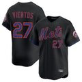 CAdoa NY.Mets #27 Mark Vientos Player Black Alternate Home Limited Stitched Jerseys