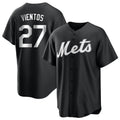 CAdoa NY.Mets #27 Mark Vientos Player Black Home Game Stitched Jerseys
