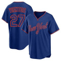 CAdoa NY.Mets #27 Mark Vientos Player Royal T-shirt Home Game Stitched Jerseys