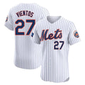 CAdoa NY.Mets #27 Mark Vientos Player White Home Limited Elite Stitched Jerseys