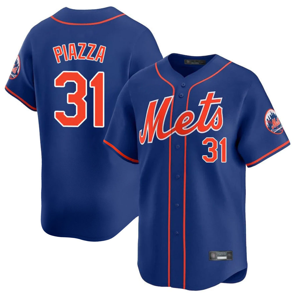 CAdoa NY.Mets #31 Mike Piazza Player Royal Home Limited Stitched Jerseys