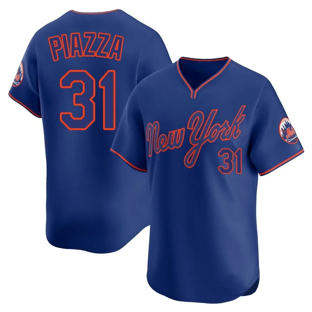 CAdoa NY.Mets #31 Mike Piazza Player Royal T-shirt Home Limited Elite Stitched Jerseys