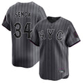 CAdoa NY.Mets #34 Kodai Senga Player Gray City Connect Limited Stitched Jerseys