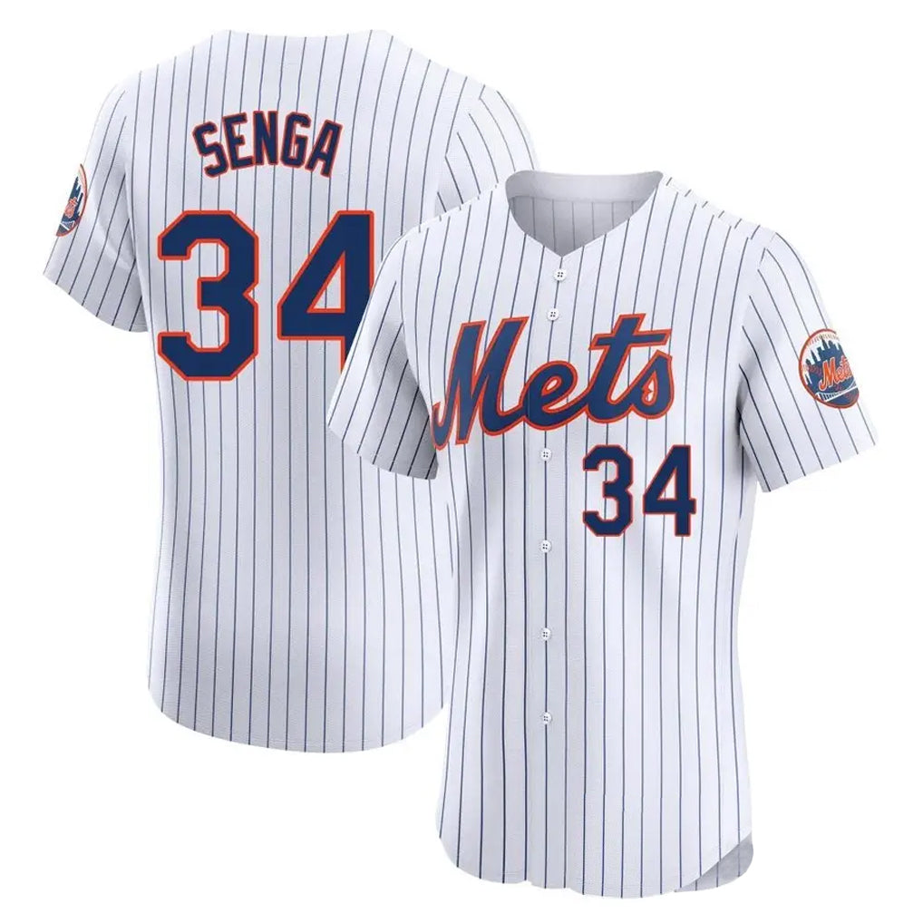 CAdoa NY.Mets #34 Kodai Senga Player White Home Limited Elite Stitched Jerseys