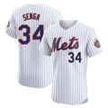 CAdoa NY.Mets #34 Kodai Senga Player White Home Limited Elite Stitched Jerseys