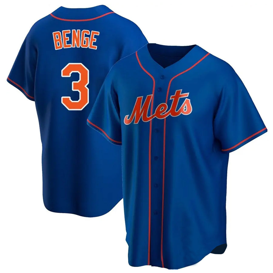 CAdoa NY.Mets #3 Carson Benge Player Royal Home Game Stitched Jerseys