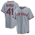 CAdoa NY.Mets #41 Tom Seaver Player Gray Road Home Game Stitched Jerseys