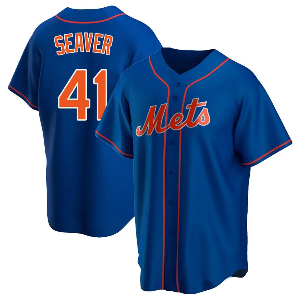 CAdoa NY.Mets #41 Tom Seaver Player Royal Home Game Stitched Jerseys