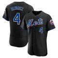 CAdoa NY.Mets #4 Francisco Alvarez Player Black Replica Home Limited Elite Stitched Jerseys