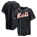 CAdoa NY.Mets Blank Player Fashion Black Out Game Stitched Jerseys