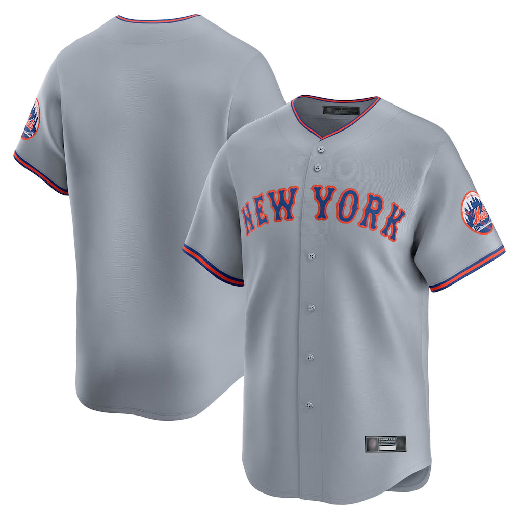 CAdoa NY.Mets Blank Player Gray Road Limited Home Stitched Jerseys