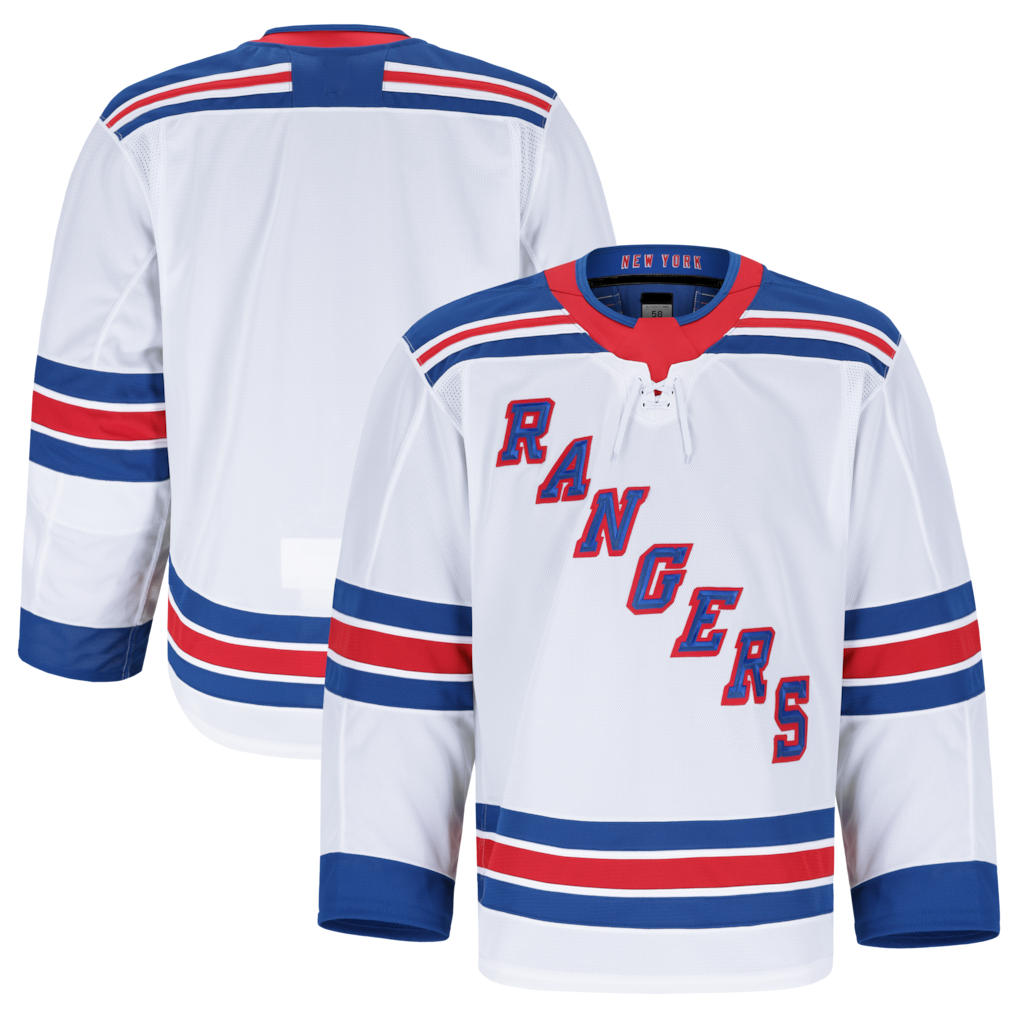 CAdoa NY.Rangers White Away Authentic Pro Jerseys