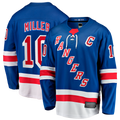 CAdoa NY.Rangers #10 JT Miller Blue Home Captain's Patch Breakaway Jerseys