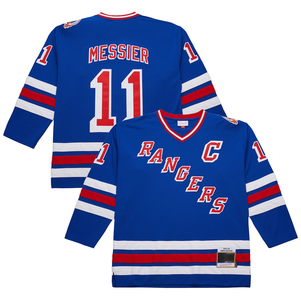 CAdoa NY.Rangers #11 Mark Messier Royal 1993-94 Power Play Jerseys