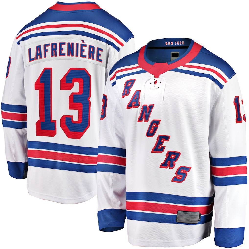 CAdoa NY.Rangers #13 Alexis Lafreniere White Breakaway Jerseys