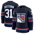 CAdoa NY.Rangers #31 Igor Shesterkin Navy Alternate Premier Player Jerseys