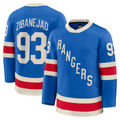 CAdoa NY.Rangers #93 Mika Zibanejad Blue Centennial Premium Jerseys