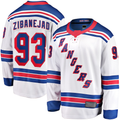 CAdoa NY.Rangers #93 Mika Zibanejad White Away Premier Breakaway Player Jerseys