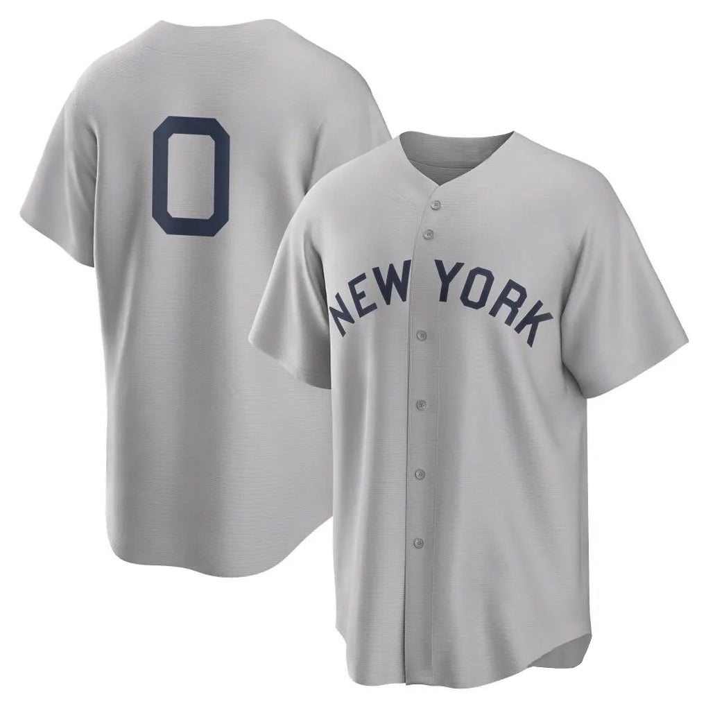 CAdoa NY.Yankees #0 Marcus Stroman Player Gray Field of Dreams Game Stitched Jerseys
