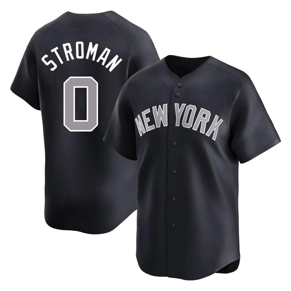 CAdoa NY.Yankees #0 Marcus Stroman Player Navy Limited Home Stitched Jerseys