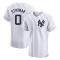 CAdoa NY.Yankees #0 Marcus Stroman Player White Limited Elite Home Stitched Jerseys
