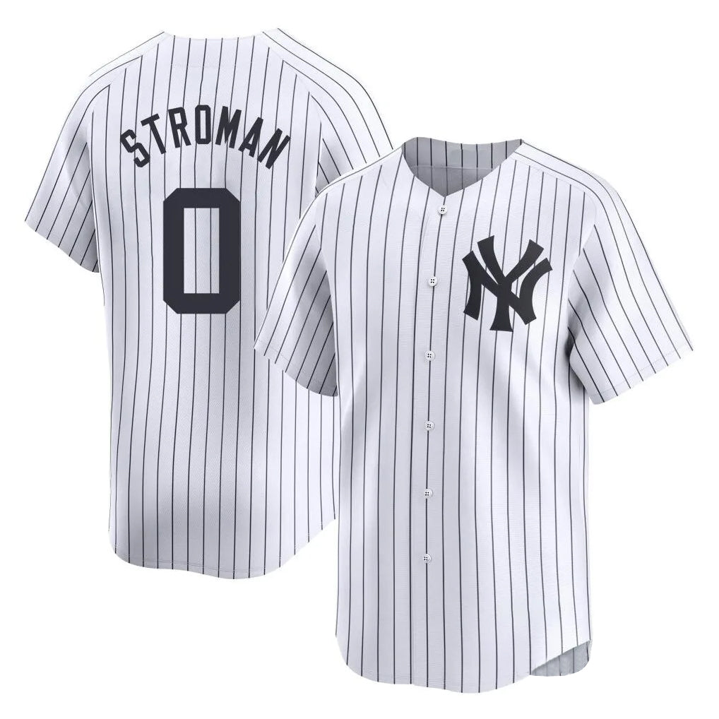 CAdoa NY.Yankees #0 Marcus Stroman Player White Limited Home Stitched Jerseys