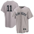 CAdoa NY.Yankees #11 Anthony Volpe Player Gray Game Home Stitched Jerseys