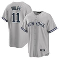 CAdoa NY.Yankees #11 Anthony Volpe Player Gray Road Game Stitched Jerseys