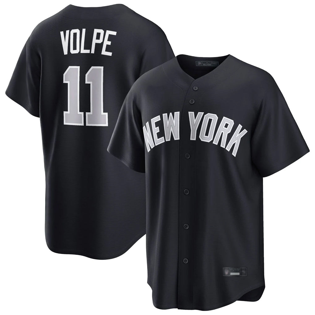CAdoa NY.Yankees #11 Anthony Volpe Player Navy Home Game Stitched Jerseys