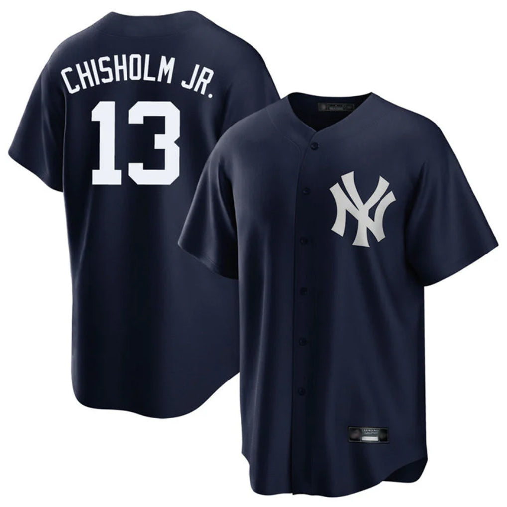 CAdoa NY.Yankees #13 Jazz Chisholm Jr Player Navy Game Stitched Jerseys