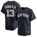 CAdoa NY.Yankees #13 Jazz Chisholm Jr Player Navy Limited Home Stitched Jerseys