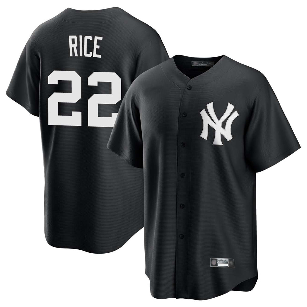 CAdoa NY.Yankees #22 Ben Rice Player Black Game Home Stitched Jerseys
