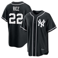 CAdoa NY.Yankees #22 Ben Rice Player Black Out Game Home Stitched Jerseys