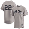CAdoa NY.Yankees #22 Ben Rice Player Gray Limited Stitched Jerseys