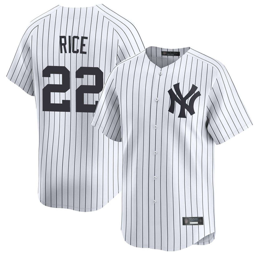 CAdoa NY.Yankees #22 Ben Rice Player White Limited Home Stitched Jerseys