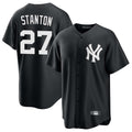 CAdoa NY.Yankees #27 Giancarlo Stanton Player Black Game Stitched Jerseys