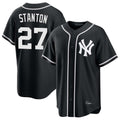 CAdoa NY.Yankees #27 Giancarlo Stanton Player Black Out Game Home Stitched Jerseys