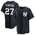 CAdoa NY.Yankees #27 Giancarlo Stanton Player Navy Game Stitched Jerseys