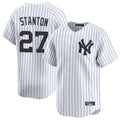 CAdoa NY.Yankees #27 Giancarlo Stanton Player White Limited Home Stitched Jerseys