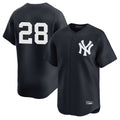 CAdoa NY.Yankees #28 Austin Wells Player Navy Alternate Limited Stitched Jerseys