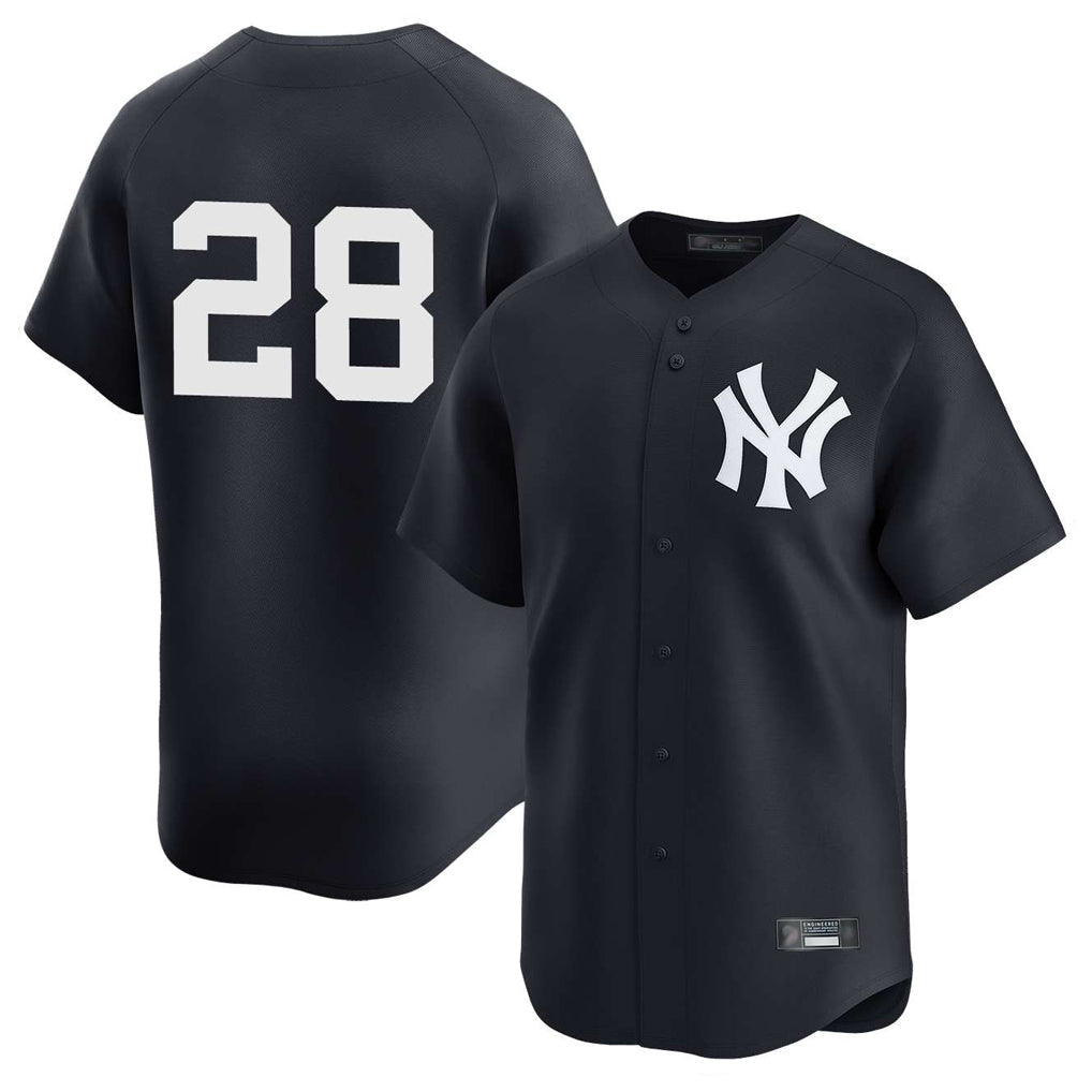 CAdoa NY.Yankees #28 Austin Wells Player Navy Alternate Limited Stitched Jerseys